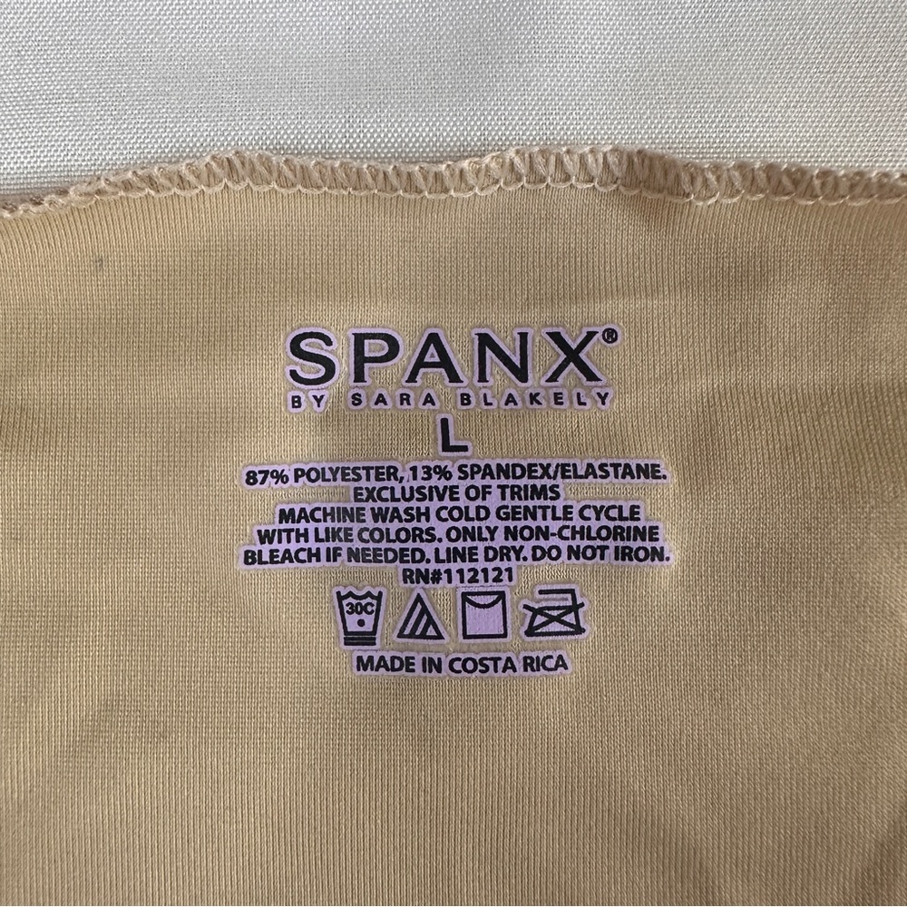 Spanx Womens Simplicity Slimming Shapewear Skirt Beige Elastic Waist Size L -461